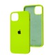 Чохол для iPhone 15 silicone case neon green