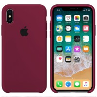 Чохол Silicone case для iPhone XR marsala