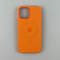 Чохол Silicone Case з MagSafe для iPhone 12/12 Pro Kumquat