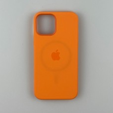 Чохол Silicone Case з MagSafe для iPhone 12/12 Pro Kumquat