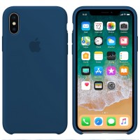 Чохол Silicone case для iPhone X/XS blue cobalt