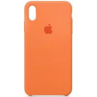 Чохол Silicone case для iPhone X/XS papaya