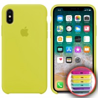 Чохол Silicone Case Full для iPhone XS Max Yellow