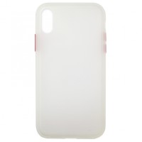 Чохол Накладка Gingle Matte Case iPhone XS Max white/red