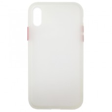 Чохол Накладка Gingle Matte Case iPhone XS Max white/red