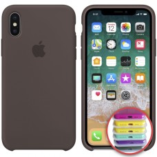 Чохол Silicone Case Full для iPhone XS Max brown