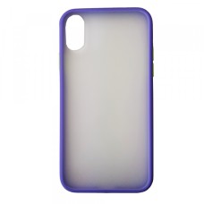 Чохол Накладка Gingle Matte Case iPhone X/XS lilac/green