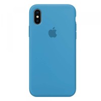Чохол Silicone Case Full для iPhone X/XS blue