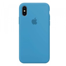 Чохол Silicone Case Full для iPhone X/XS blue