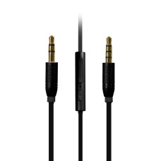 AUX-кабель НОСО UPA05 Yueyin (with Mic & Vol Controller) 1m Black