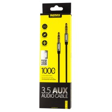 Кабель Remax AUX RL-L100 3.5" 1,0 м чорний