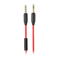 AUX-кабель НОСО UPA12 AUX+Microphone 1m. Black