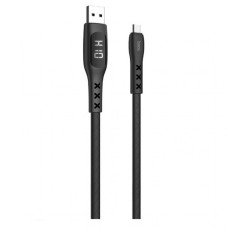 Кабель USB Hoco S6 Sentinel Timing Display microUSB 1.2m чорний
