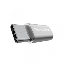 Перехідник BOROFONE BV4 MicroUSB to Type-C Adapter Silver