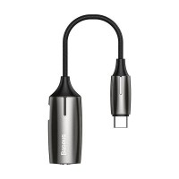 AUX-адаптер Baseus 2-in-1 Type-C Male to Type-C & 3.5mm Female Adapter L60S Tarnish CATL60S-0A