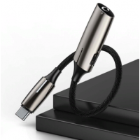 Кабель Baseus 2-in-1 Type-C Male to Type-C &amp; 3.5mm Female Adapter L60 Tarnish (CATL60-0A)