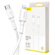 Кабель USB Baseus Mini Type-C to Lightning 18W White