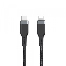 PD кабель WiWU Platinum PT04 Type-C to Lightning PD20W 0.3m Black