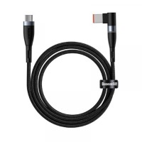 Кабель Baseus Zinc Magnetic Lenovo Laptop Cable Type-C to DC Square Port 100W 2m Black CATXC-U01