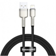 USB кабель Baseus Cafule Series Metal Data Cable USB to IP 2.4A 2m Black CALJK-B01