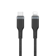 PD кабель WiWU Platinum PT04 Type-C to Lightning PD20W 2m Black