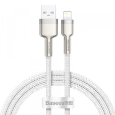 USB кабель Baseus Cafule Series Metal Data Cable USB to IP 2.4A 2m White CALJK-B02