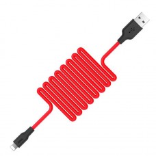 Кабель HOCO X21 Silicone Lightning 2,1 A/1m. Black&amp;Red