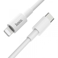PD Кабель HOCO X56 Новий PD для Lightning-to-USB-C 20W/3A/1m. white