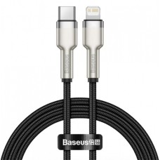 PD кабель Baseus Cafule Series Metal Data Cable Type-C to iP Lightning PD 20W 1m Black CATLJK-A01