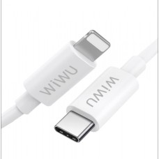 PD кабель WiWU G90 Type-C to Lightning PD20W 1.2m White