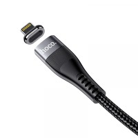 PD Кабель HOCO U99 Vortex PD magnetic Cable для Lightning-to-USB-C 20W/1,2m. Black