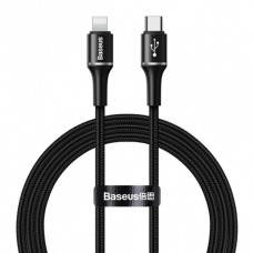 PD кабель Baseus High Density Braided Data Cable Type-C to iP PD 20W 1m Black CATLGD-01