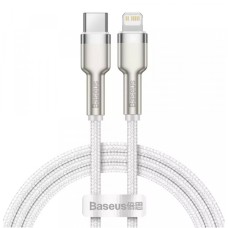 PD кабель Baseus Cafule Series Metal Data Cable Type-C to iP Lightning PD 20W 1m White CATLJK-A02