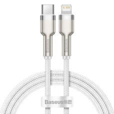 PD Кабель Baseus Cafule Series Metal Data Cable Type-C to iP Lightning PD 20W 2m White CATLJK-B02