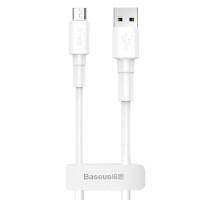 Кабель USB Baseus microUSB Mini White 2.4A 1m білий