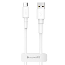 Кабель USB Baseus microUSB Mini White 2.4A 1m білий