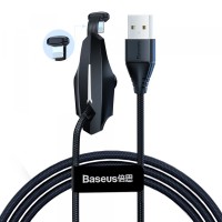 USB кабель Baseus Colorful Suction Mobile Game Data Cable USB For iP 1.5A 2m Black CALXA-B01