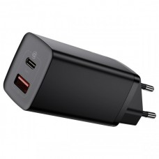 СЗУ Baseus GaN2 Lite Quick Charger C+U 65W EU Black CCGAN2L-B01