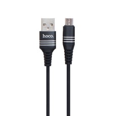 Кабель USB Hoco U46 Tricyclic microUSB 2A 1m чорний