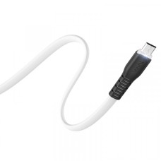 Кабель HOCO X44 Soft silicone charging data cable для Micro 2,4A/1m. White