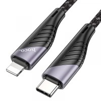 PD Кабель HOCO U95 Freeway PD Cable для Lightning-to-USB-C 20W/3A/1,2m. Black