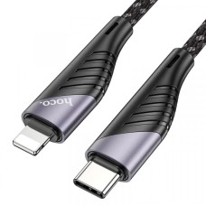 PD Кабель HOCO U95 Freeway PD Cable для Lightning-to-USB-C 20W/3A/1,2m. Black