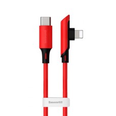 Кабель USB Baseus Colorful Elbow Type-C to lightning 18W 1.2m dreen червоний