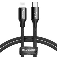 Кабель Baseus Yiven series Type-C to lightning 2A 1м чорний