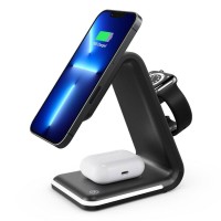 Бездротова зарядка 3 in 1 L17 Fast 15W MagSafe (phone+apple watch+airpods)