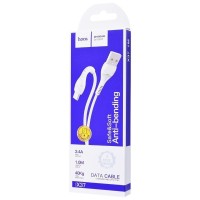 Кабель USB Hoco X37 Cool Power microUSB 2.4A 1m білий
