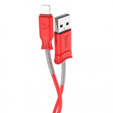 Кабель HOCO X24 Pisces Charging Data Lightning 1m Red