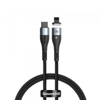 PD кабель Baseus Zinc Magnetic Safe Fast Charging Data Cable Type-C to IP PD 20W 2m Black CATLXC-A01