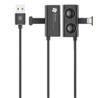 Кабель USB Baseus Suction Cup Lighting 2.4A 1m чорний