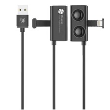 Кабель USB Baseus Suction Cup Lighting 2.4A 1m чорний